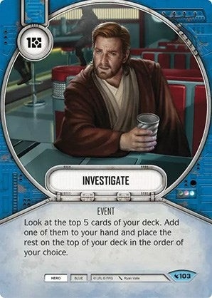 Image for Investigate (Legacies) (103) - Star Wars: Destiny