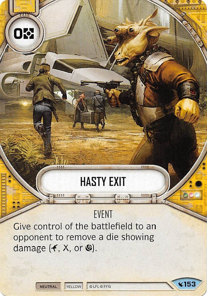 Image for Hasty Exit (Legacies) (153) - Star Wars: Destiny