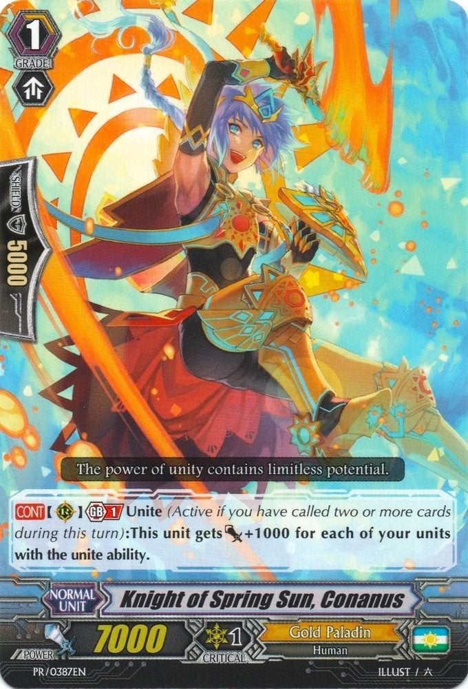 Image for Knight of Spring Sun, Conanus (Promo Cards) (PR/0387EN) - Cardfight Vanguard