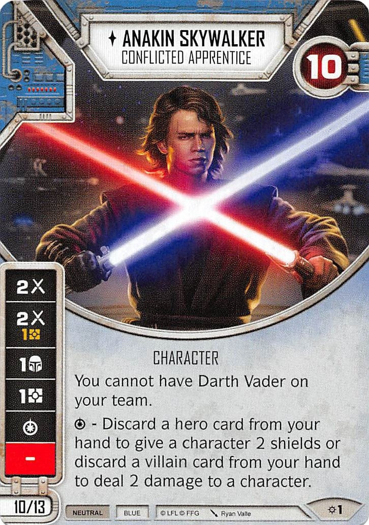 Image for Anakin Skywalker - Conflicted Apprentice (Rivals) (1) - Star Wars: Destiny