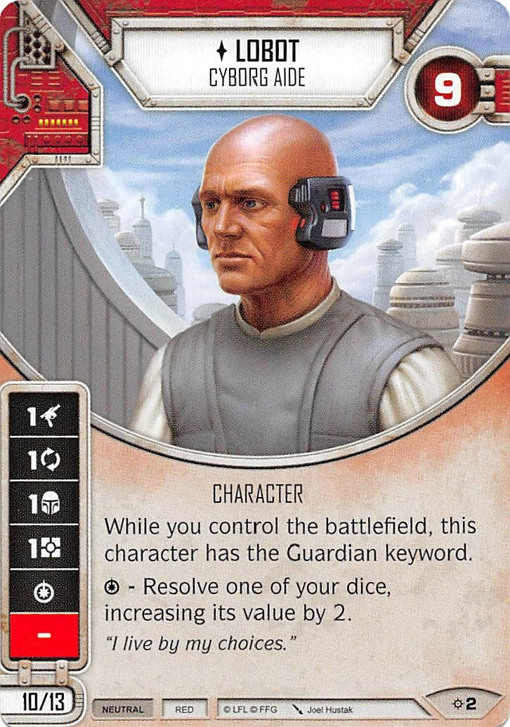 Image for Lobot - Cyborg Aide (Rivals) (2) - Star Wars: Destiny