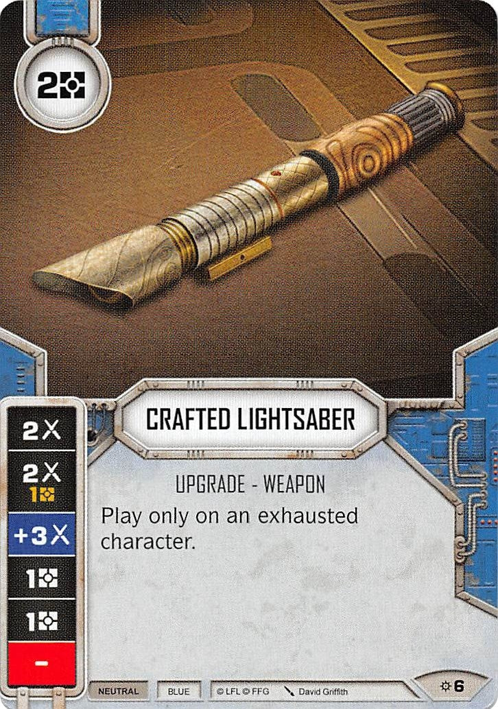 Image for Crafted Lightsaber (Card Only) (Rivals) (6) - Star Wars: Destiny