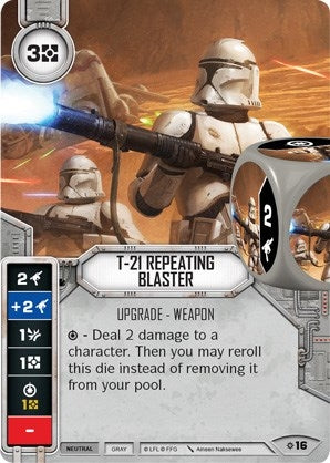 Image for T-21 Repeating Blaster (Rivals) (16) - Star Wars: Destiny