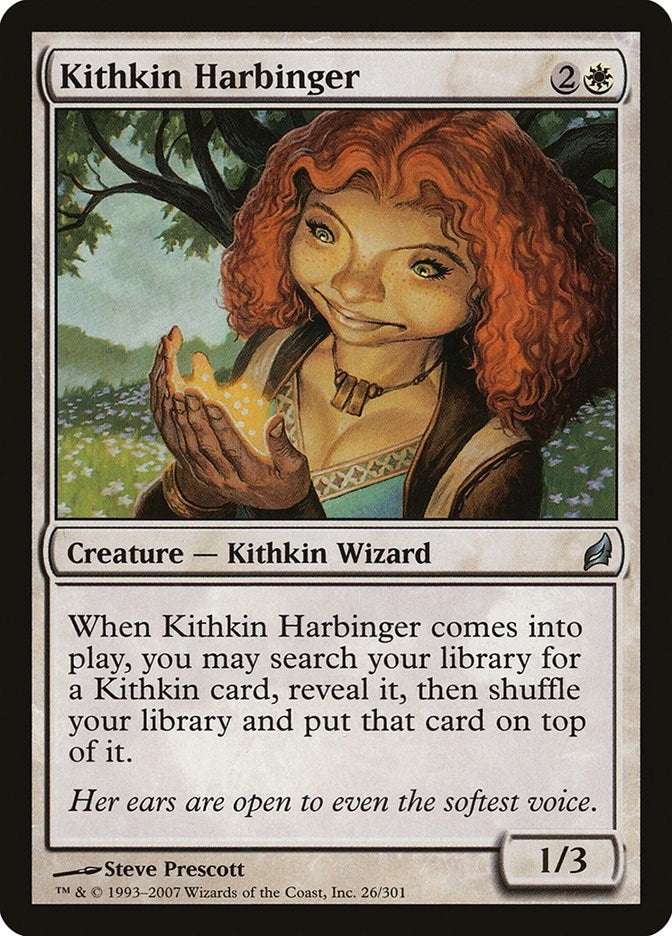 Image for Kithkin Harbinger (Lorwyn) (26) - Magic: The Gathering