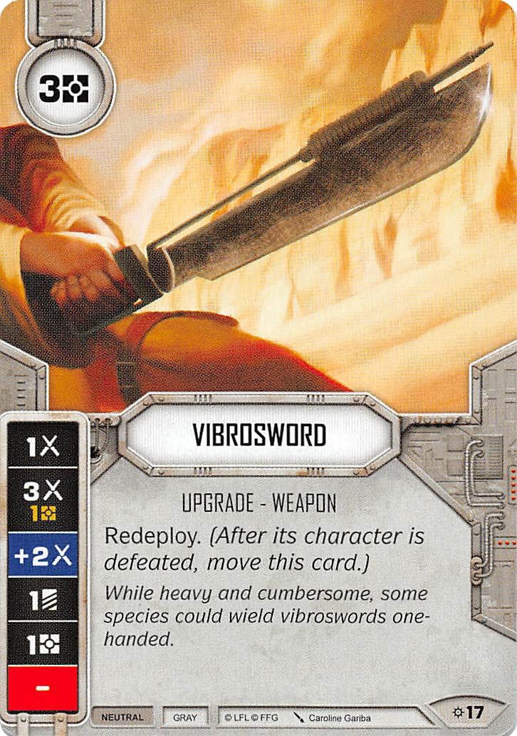 Image for Vibrosword (Card Only) (Rivals) (17) - Star Wars: Destiny