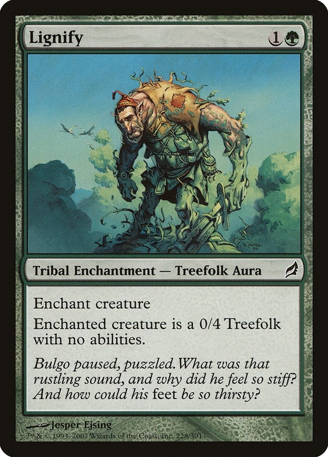 Image for Lignify (Lorwyn) (228) - Magic: The Gathering