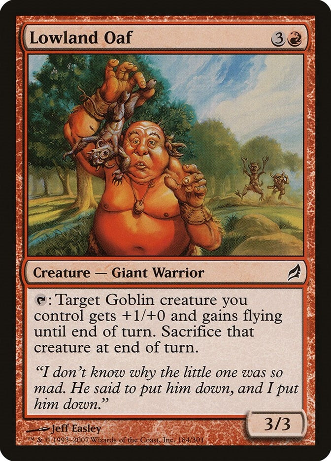 Image for Lowland Oaf (Lorwyn) (184) - Magic: The Gathering