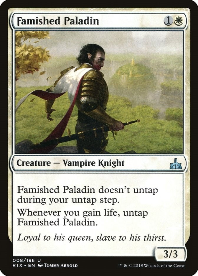 Image for Famished Paladin (Rivals of Ixalan) (8) - Magic: The Gathering
