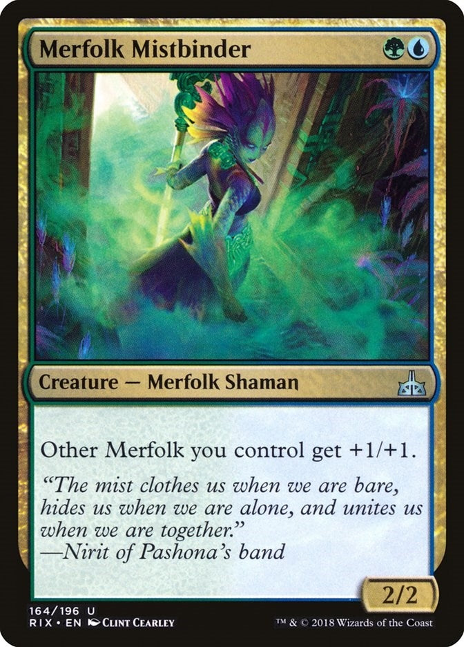 Image for Merfolk Mistbinder (Rivals of Ixalan) (164) - Magic: The Gathering