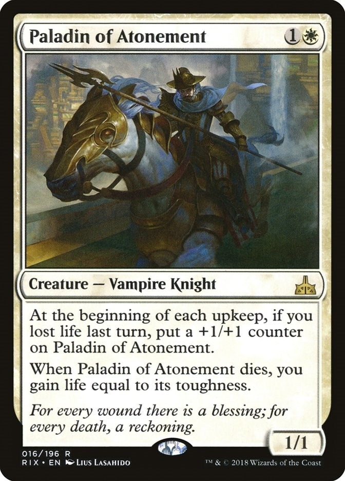 Image for Paladin of Atonement (Rivals of Ixalan) (16) - Magic: The Gathering
