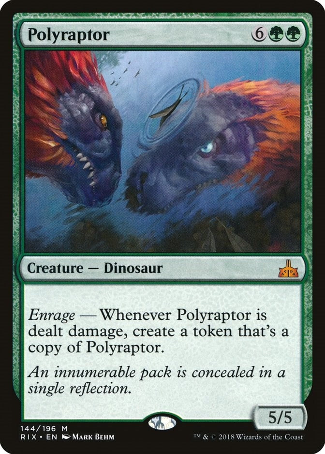 Image for Polyraptor (Rivals of Ixalan) (144) - Magic: The Gathering