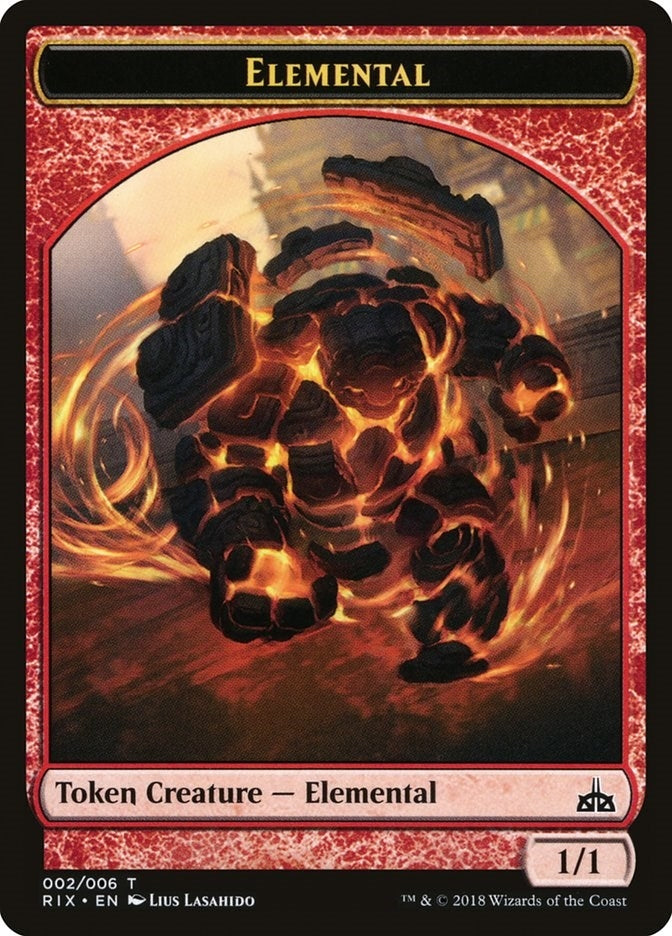 Image for Elemental Token (002) (Rivals of Ixalan) (2) - Magic: The Gathering