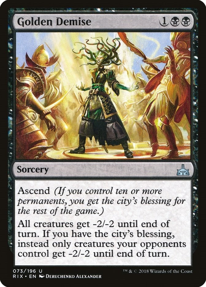 Image for Golden Demise (Rivals of Ixalan) (73) - Magic: The Gathering