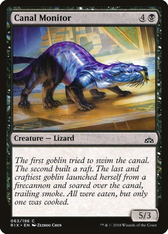 Image for Canal Monitor (Rivals of Ixalan) (63) - Magic: The Gathering