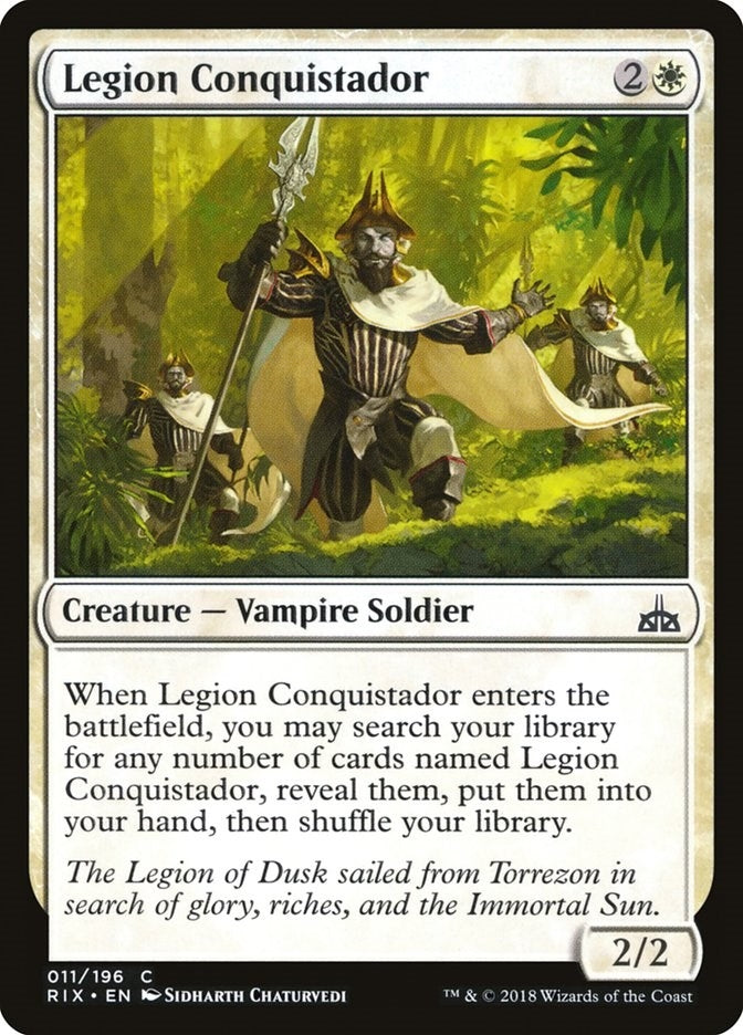 Image for Legion Conquistador (Rivals of Ixalan) (11) - Magic: The Gathering