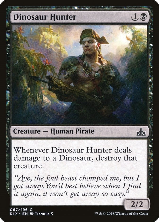 Image for Dinosaur Hunter (Rivals of Ixalan) (67) - Magic: The Gathering