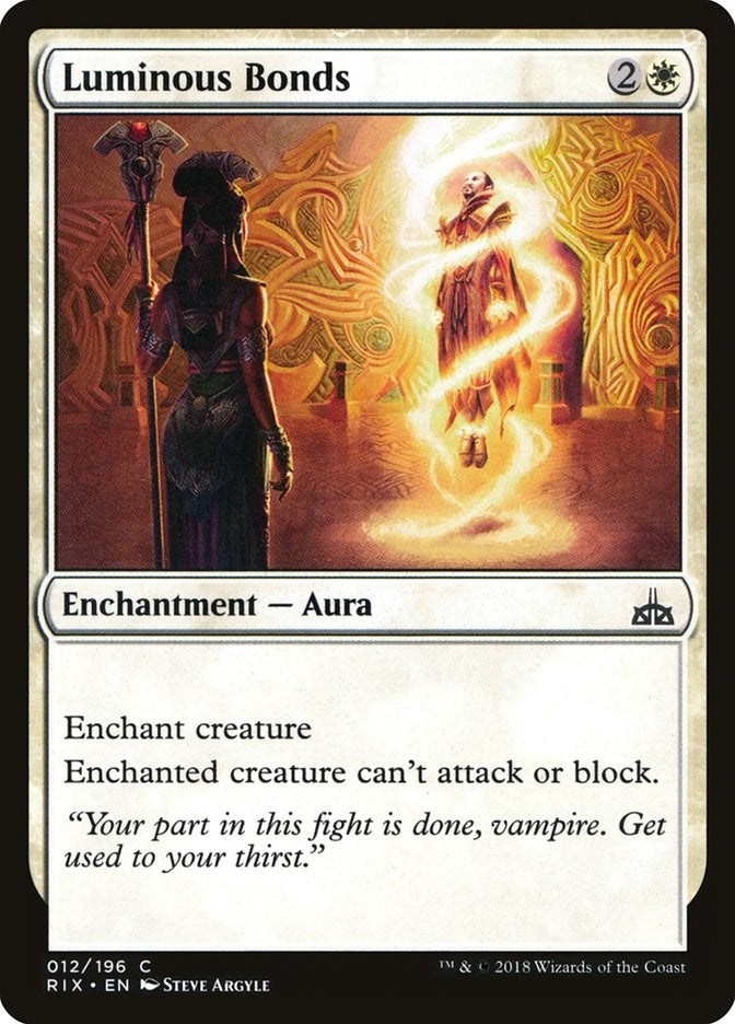 Image for Luminous Bonds (Rivals of Ixalan) (12) - Magic: The Gathering