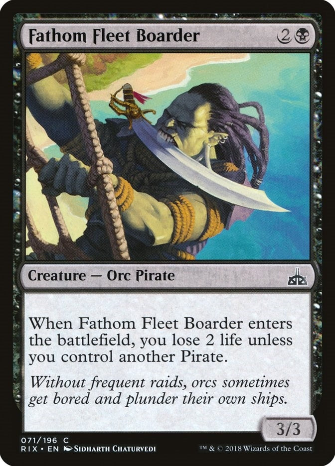 Image for Fathom Fleet Boarder (Rivals of Ixalan) (71) - Magic: The Gathering