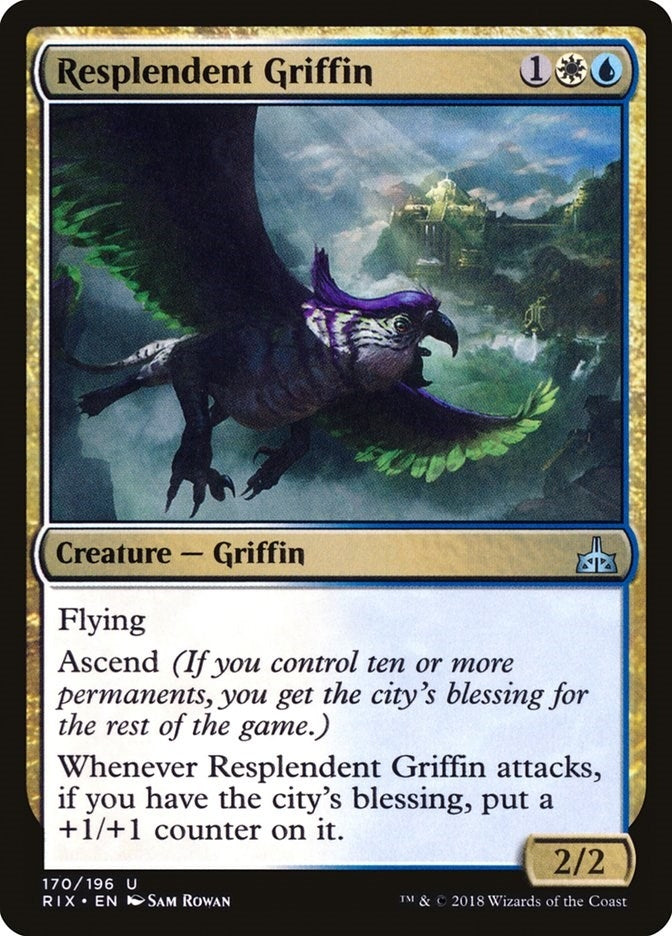 Image for Resplendent Griffin (Rivals of Ixalan) (170) - Magic: The Gathering