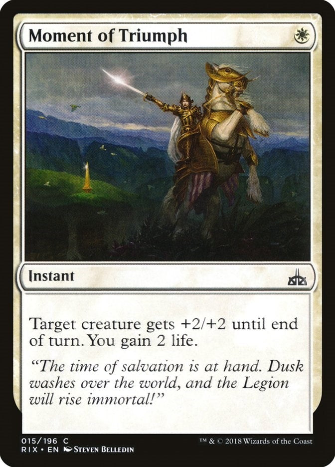 Image for Moment of Triumph (Rivals of Ixalan) (15) - Magic: The Gathering
