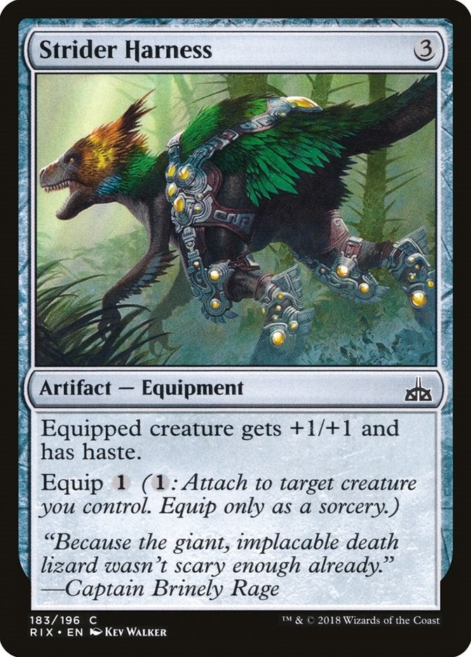 Image for Strider Harness (Rivals of Ixalan) (183) - Magic: The Gathering