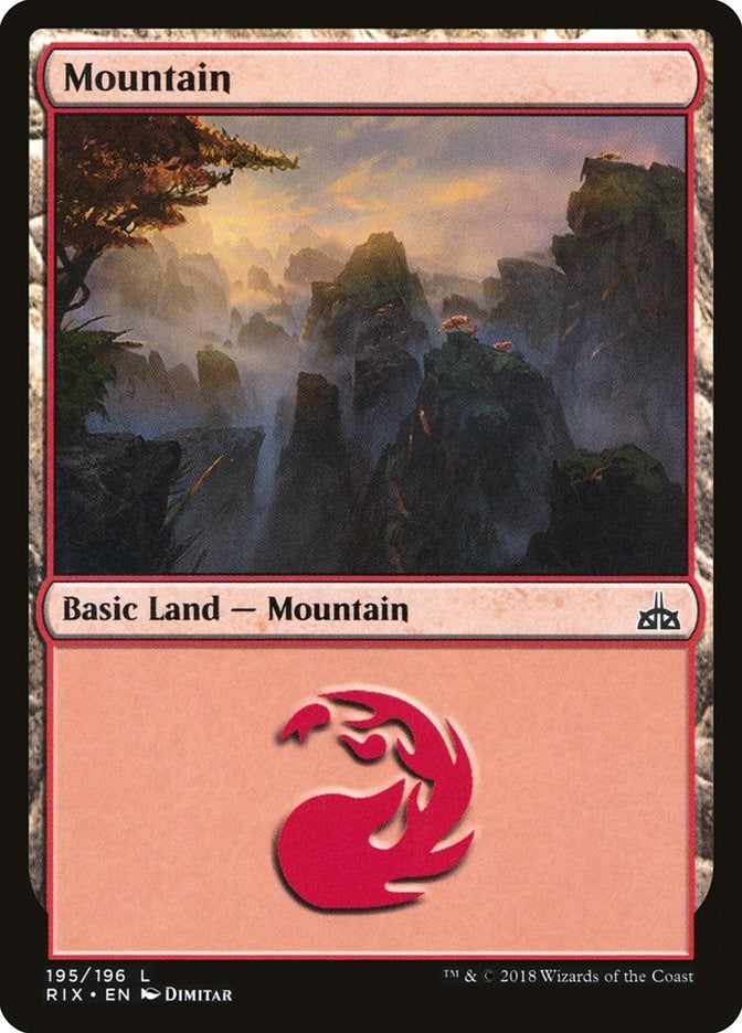 Image for Mountain (Rivals of Ixalan) (195) - Magic: The Gathering