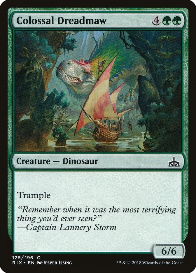 Image for Colossal Dreadmaw (Rivals of Ixalan) (125) - Magic: The Gathering