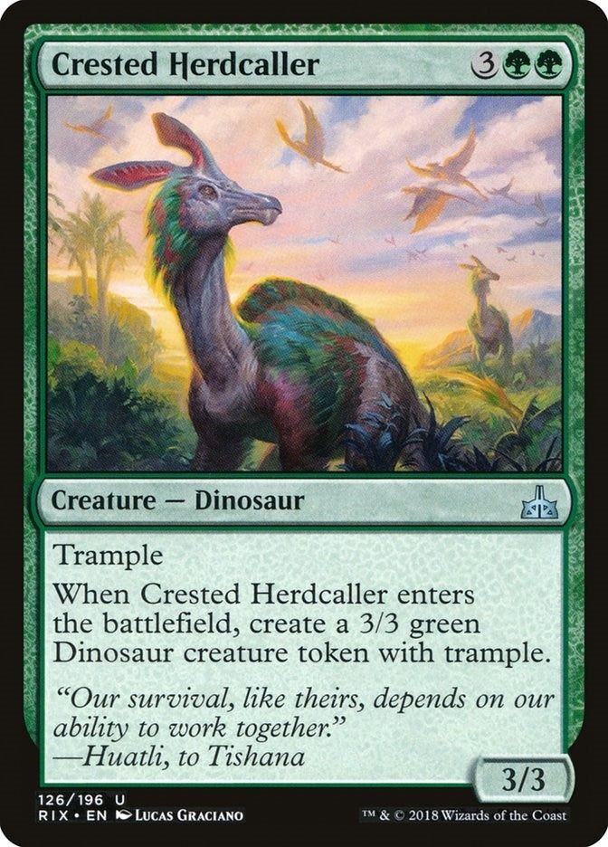 Image for Crested Herdcaller (Rivals of Ixalan) (126) - Magic: The Gathering