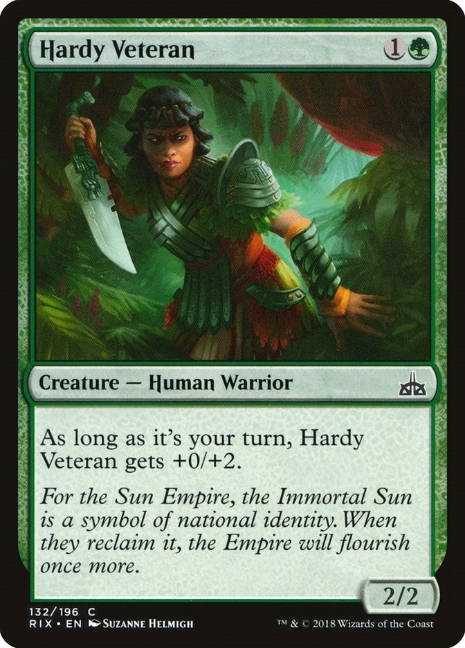 Image for Hardy Veteran (Rivals of Ixalan) (132) - Magic: The Gathering