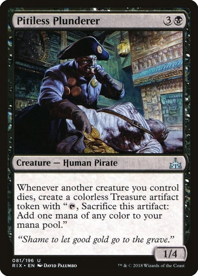 Image for Pitiless Plunderer (Rivals of Ixalan) (81) - Magic: The Gathering