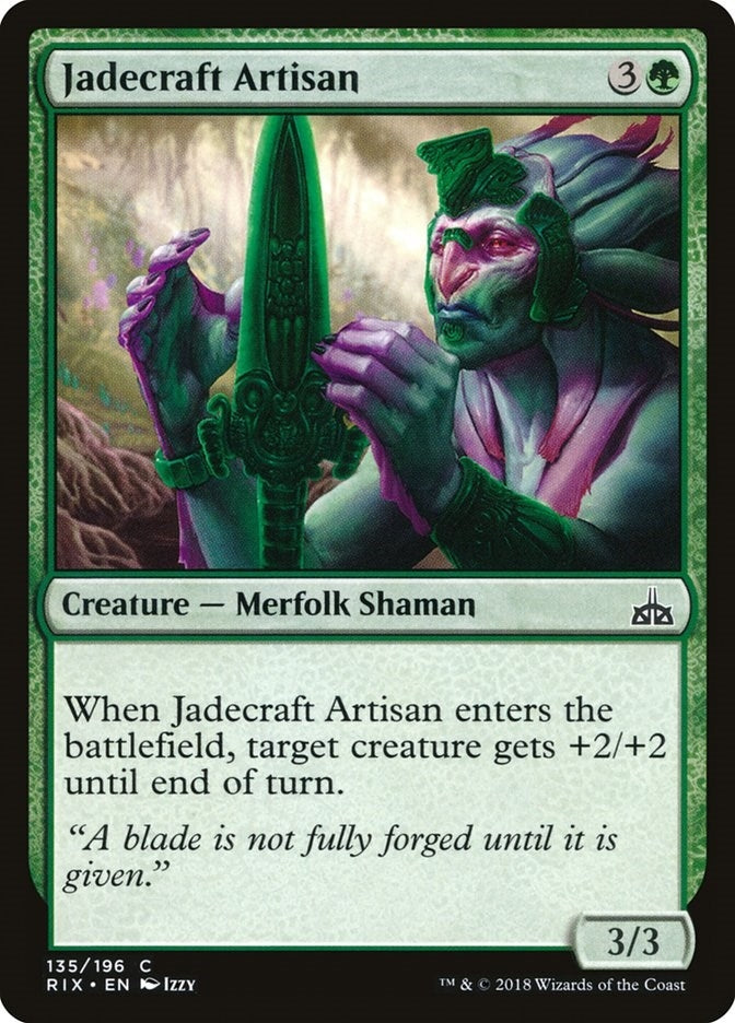 Image for Jadecraft Artisan (Rivals of Ixalan) (135) - Magic: The Gathering