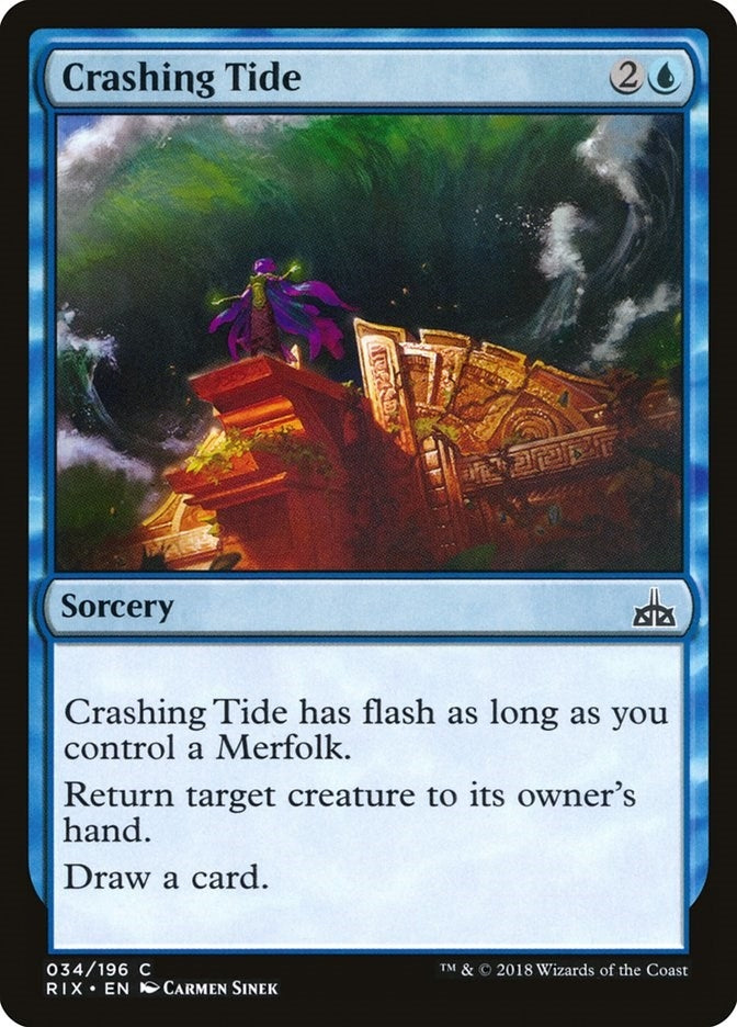 Image for Crashing Tide (Rivals of Ixalan) (34) - Magic: The Gathering