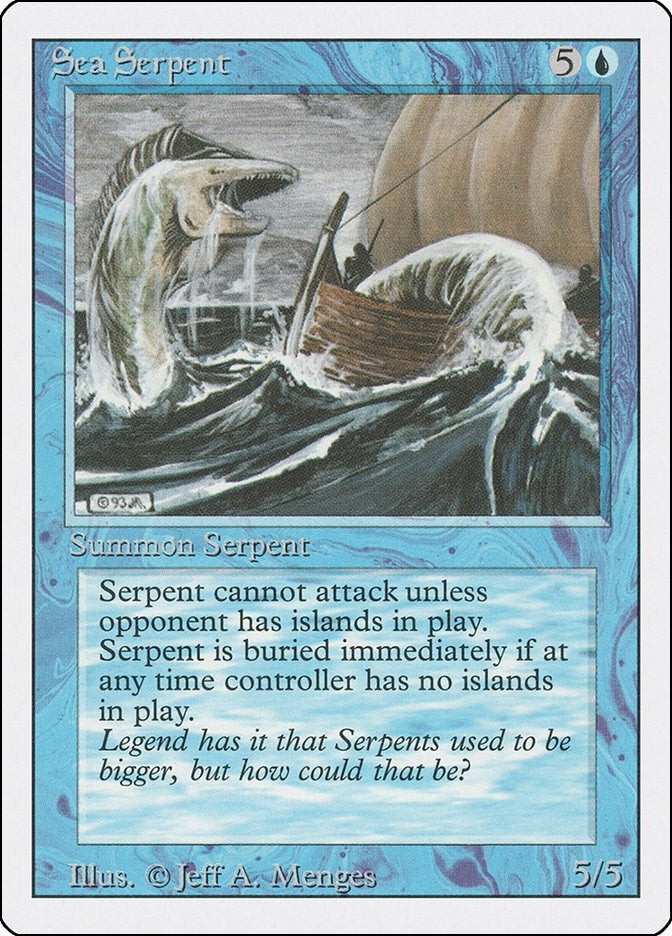 Image for Sea Serpent (Revised Edition) - Magic: The Gathering