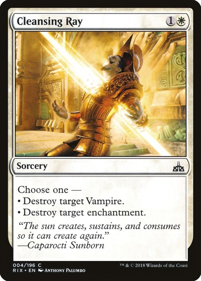 Image for Cleansing Ray (Rivals of Ixalan) (4) - Magic: The Gathering
