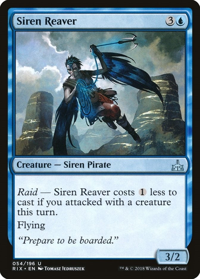 Image for Siren Reaver (Rivals of Ixalan) (54) - Magic: The Gathering