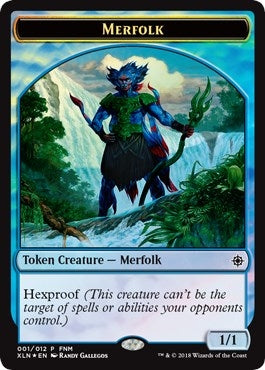 Image for Merfolk // Treasure Double-Sided Token (FNM Promos) (1) - Magic: The Gathering