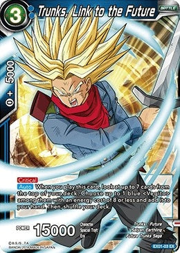 Image for Trunks, Link to the Future (Expansion Deck Box Set 01: Mighty Heroes) (EX01-03) - Dragon Ball Super: Masters