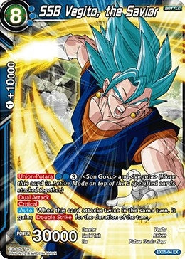 Image for SSB Vegito, the Savior (Foil) (Expansion Deck Box Set 01: Mighty Heroes) (EX01-04) - Dragon Ball Super: Masters