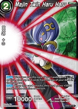 Image for Majin Twin Haru Haru (Foil) (Expansion Deck Box Set 02: Dark Demon's Villains) (EX02-07) - Dragon Ball Super: Masters