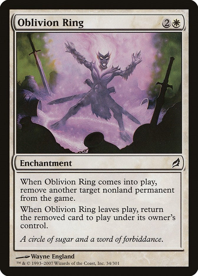 Image for Oblivion Ring (Lorwyn) (34) - Magic: The Gathering