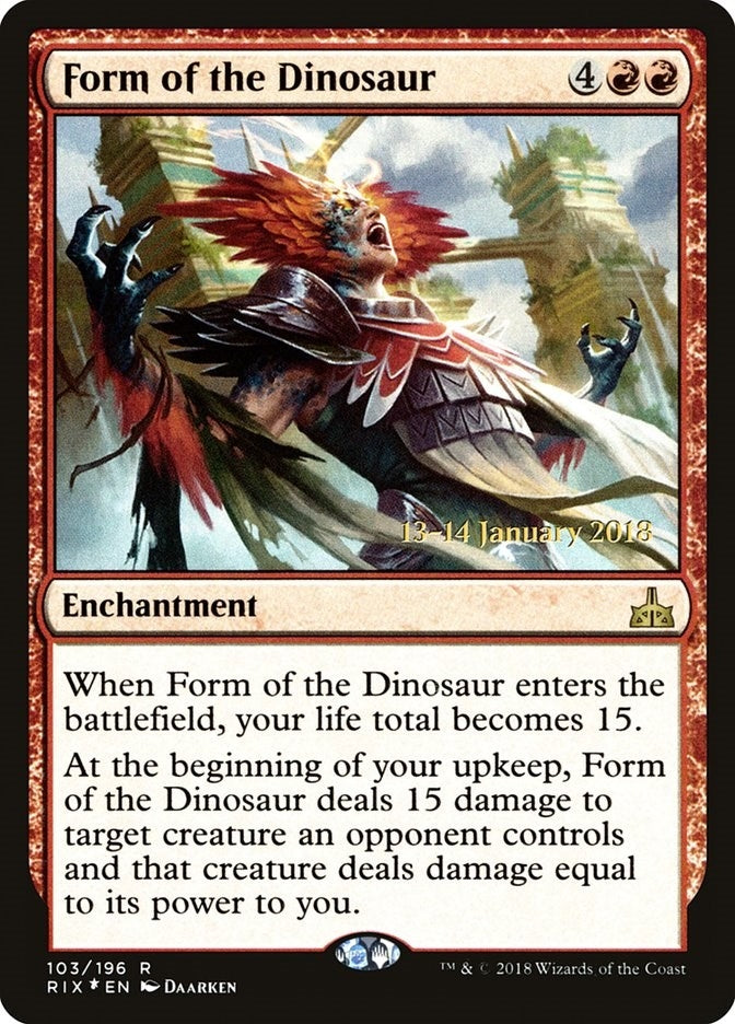 Image for Form of the Dinosaur (Prerelease Cards) (103) - Magic: The Gathering