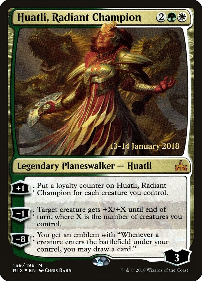 Image for Huatli, Radiant Champion (Prerelease Cards) (159) - Magic: The Gathering