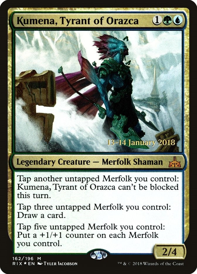 Image for Kumena, Tyrant of Orazca (Prerelease Cards) (162) - Magic: The Gathering