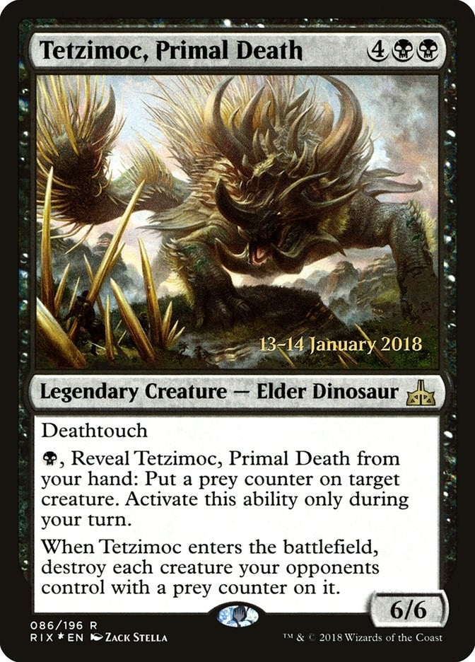 Image for Tetzimoc, Primal Death (Prerelease Cards) (86) - Magic: The Gathering
