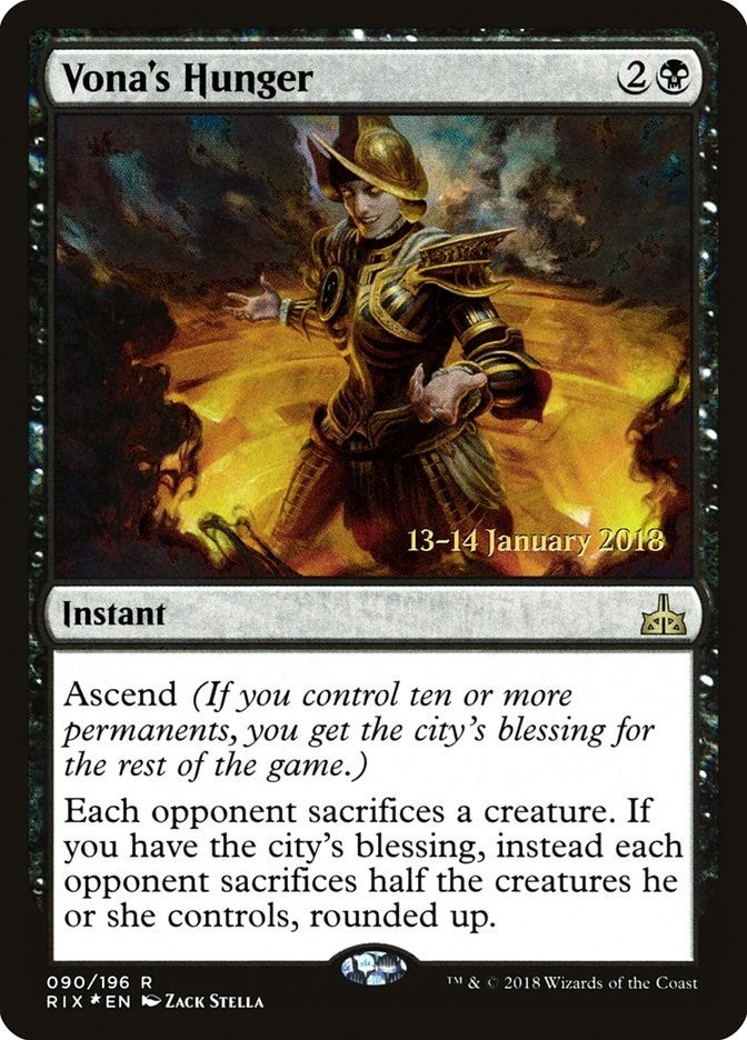 Image for Vona's Hunger (Prerelease Cards) (90) - Magic: The Gathering