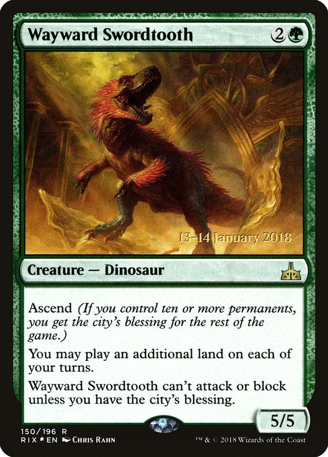Image for Wayward Swordtooth (Prerelease Cards) (150) - Magic: The Gathering