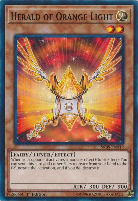 Image for Herald of Orange Light (Structure Deck: Wave of Light) (SR05-EN019) - YuGiOh