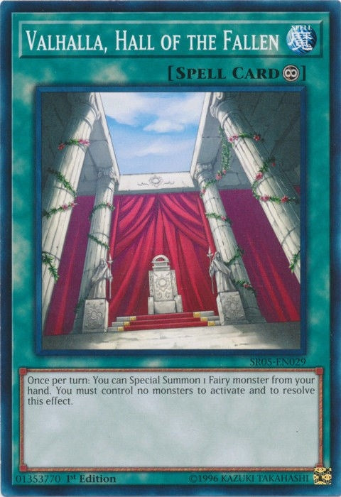 Image for Valhalla, Hall of the Fallen (Structure Deck: Wave of Light) (SR05-EN029) - YuGiOh