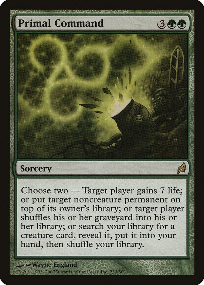Image for Primal Command (Lorwyn) (233) - Magic: The Gathering