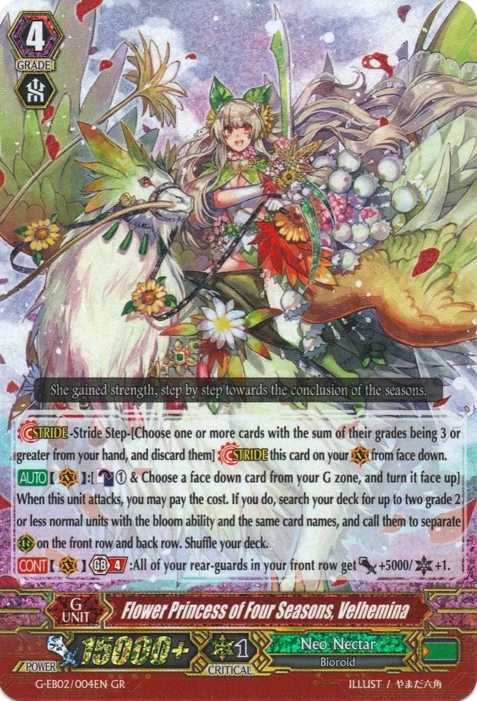 Image for Flower Princess of Four Seasons, Velhemina (G-EB02: The AWAKENING ZOO) (G-EB02/004EN) - Cardfight Vanguard